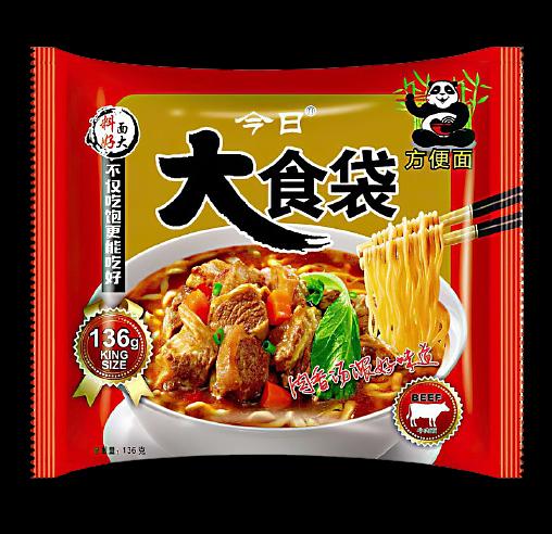 Лапша «Джин Ри Биг» со вкусом говядины, 136 гр, опт фото 1