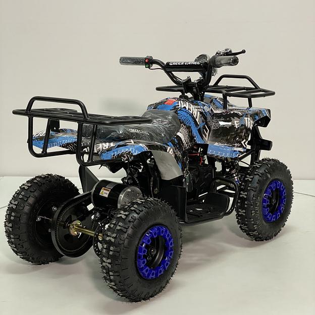Квадроцикл GreenCamel Гоби K32 (36V 1000W R6 Цепь) ножной тормоз, синий экстрим фото 6