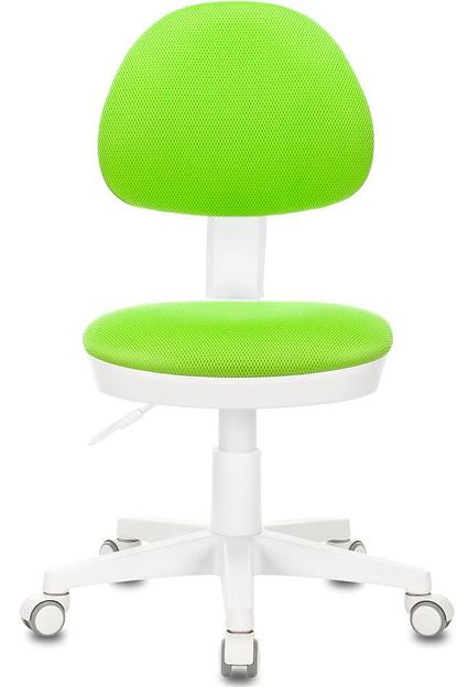 Кресло детское Бюрократ KD-3 салатовый TW-18 крестов. пластик белый фото 2