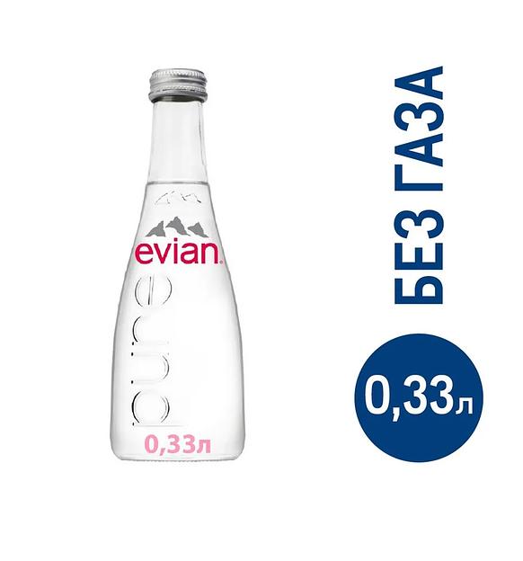 Вода минеральная негазированная Evian 0,33 л, 20 шт ОПТ фото 2