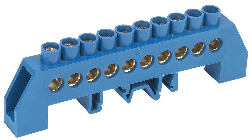 Iek YNN10-812-10DP-K07 Шина N "ноль" в комб DIN-изол "Стойка" ШНИ-8х12-10-КС-С ИЭК фото 1