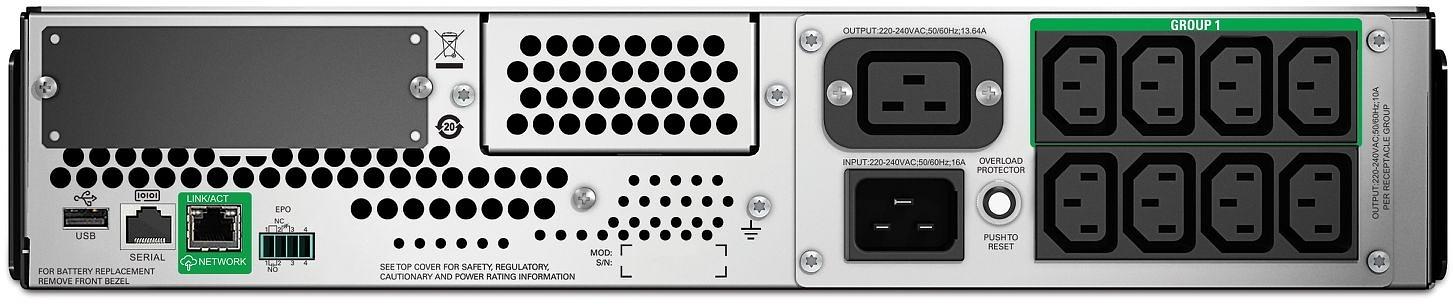 Источник бесперебойного питания APC Smart-UPS SMT3000RMI2UC 2700Вт 3000ВА черный фото 2