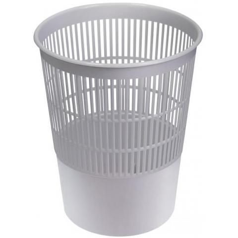 Корзина для бумаг 14л, сетчатая, серый, СТАММ КР52 фото 1