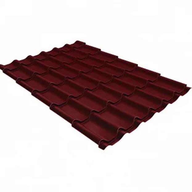 Металлочерепица супермонтеррей Полиэстер 0,4 RAL 3005 ОПТ фото 1