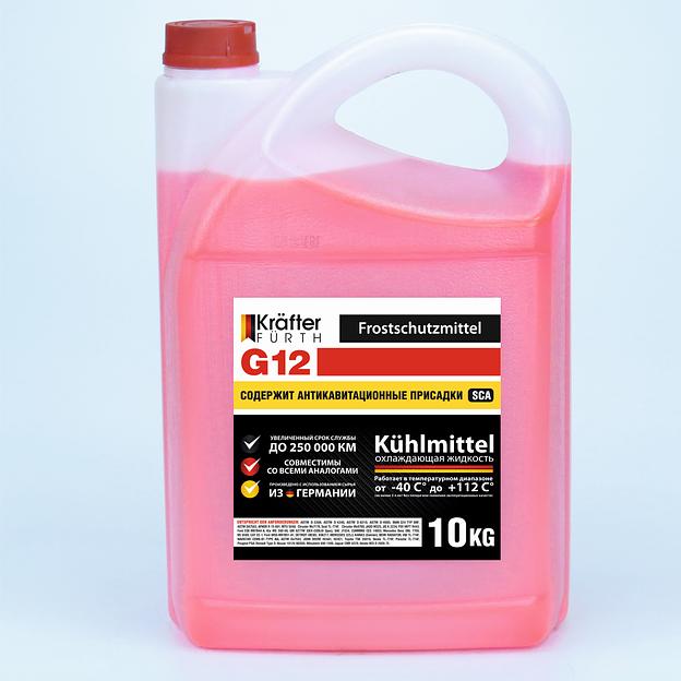 KRAFTER Антифриз G12 красный 10кг фото 1