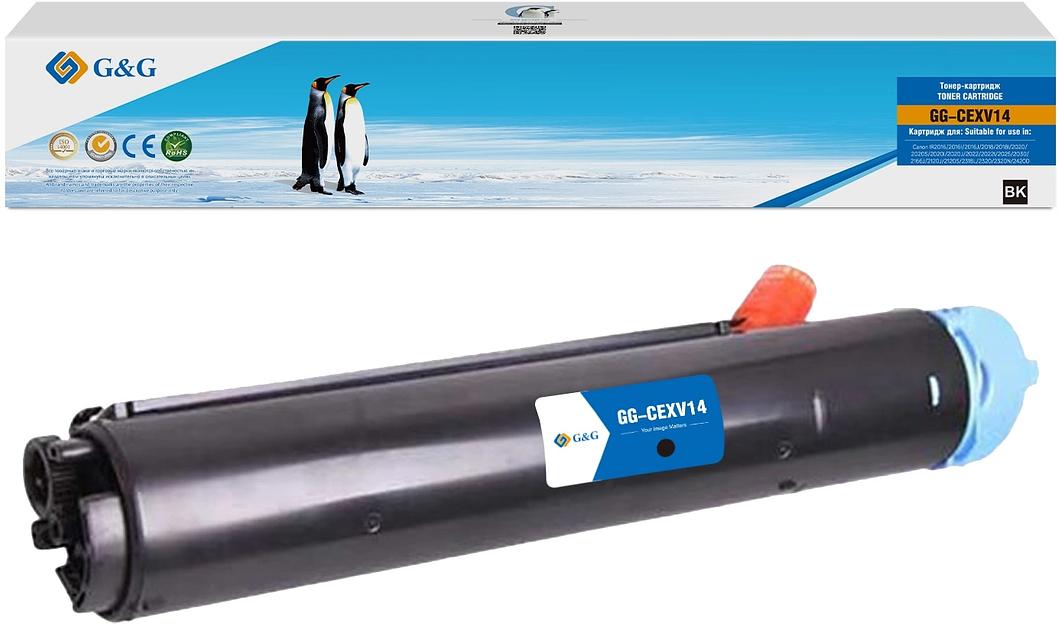 Тонер-картридж G&G toner-cartridge for Canon IR2016/2016I/2016J/2018/2018I/2020/2020S/2020I/2020J/2022/2022I/2025/2030/2166J/2120J/2120S/2318L/2320/2320N/2420D without chip 8300 pages гарантия 36 мес. (GG-CEXV14) фото 1