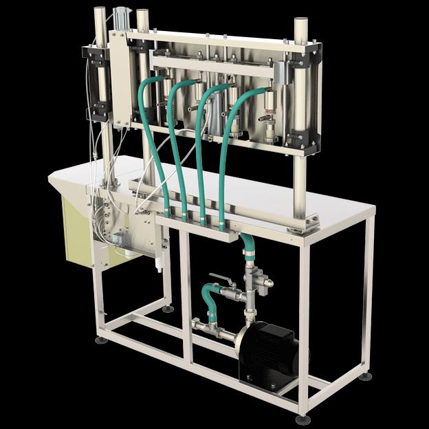 Полуавтомат розлива-укупоривания жидкостей в ПЭТ 0,33 – 6,0 л ПРУ-1000Г-МГ (4 головы, по времени переливом, с герметизацией) фото 4