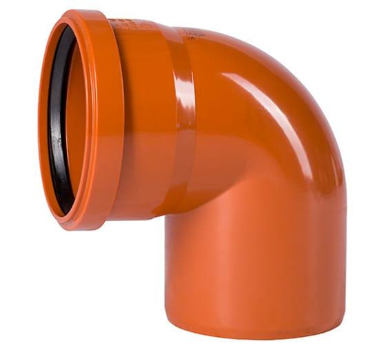 Отвод наружной канализации 110х87 град. фото 1