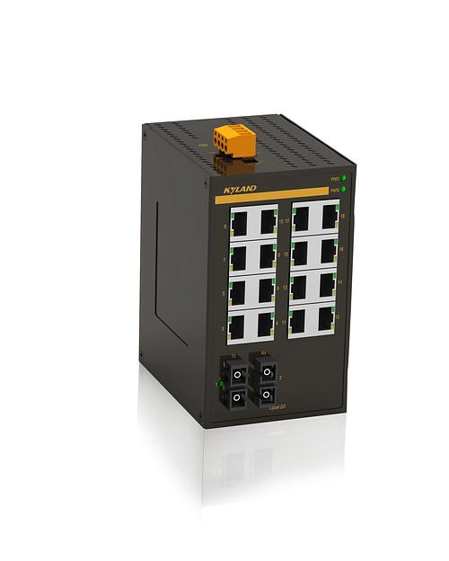 Неуправляемый коммутатор c 2 портами 100Base-FX (одномод, разъем SC, 40 км), 16 портами 10/100Base-T(X) (разъем RJ45), два входа питания 18-30 В перем. или 12-48 В пост., рабочая температура от -40 до 75⁰C фото 1