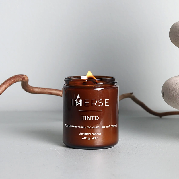 Ароматическая свеча Immerse «Tinto» 240 мл ОПТ фото 2
