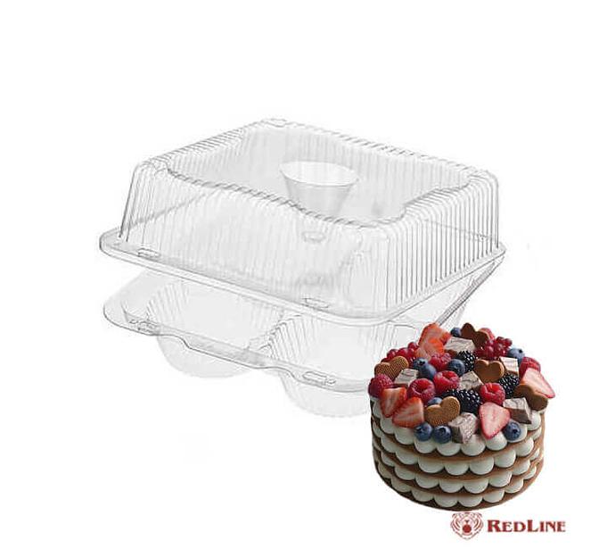 Контейнер с крышкой RedLine КР-2 А, прозрачный ОПТ фото 2