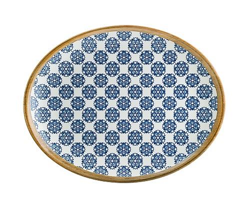 Блюдо овальное 250*190 мм. Калиф Лотус, форма Мув /1/12/ фото 1