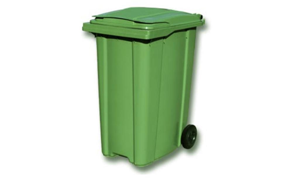 Мусорный контейнер 0,36 м³ для ТБО пластиковый 360 л на колесах, опт фото 2