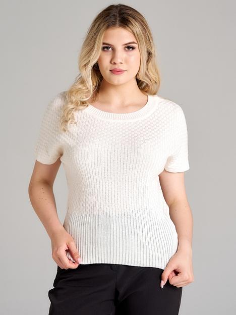 Кофта Вафелька молочный 46-48, 50-52, 54-56 ОПТ фото 1