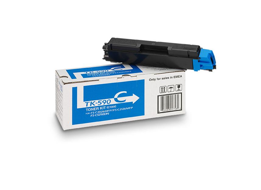 Тонер-картридж Kyocera «Integral TK-590C» с чипом ОПТ фото 1