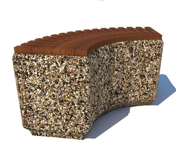 Скамья из архитектурного бетона фото 5