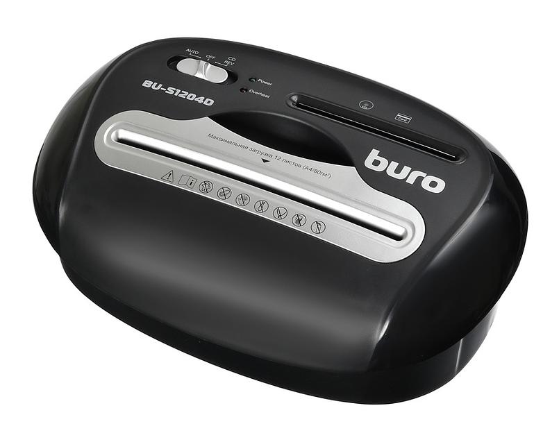 Шредер Buro Office BU-S1204D (секр.P-4) фрагменты 12лист. 21лтр. пл.карты CD фото 4