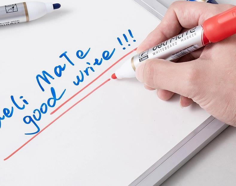 Маркер для досок Deli EU052-RD Mate 2мм 1цв. красный коробка фото 2