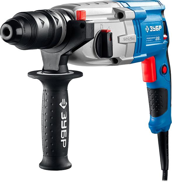 Перфоратор SDS-plus с металлическим редуктором Зубр серия «Профессионал» ЗП-28-800 КМ ОПТ фото 2