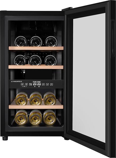 Винный шкаф Maunfeld MFWC-50D16 1-нокамерн. черный фото 5