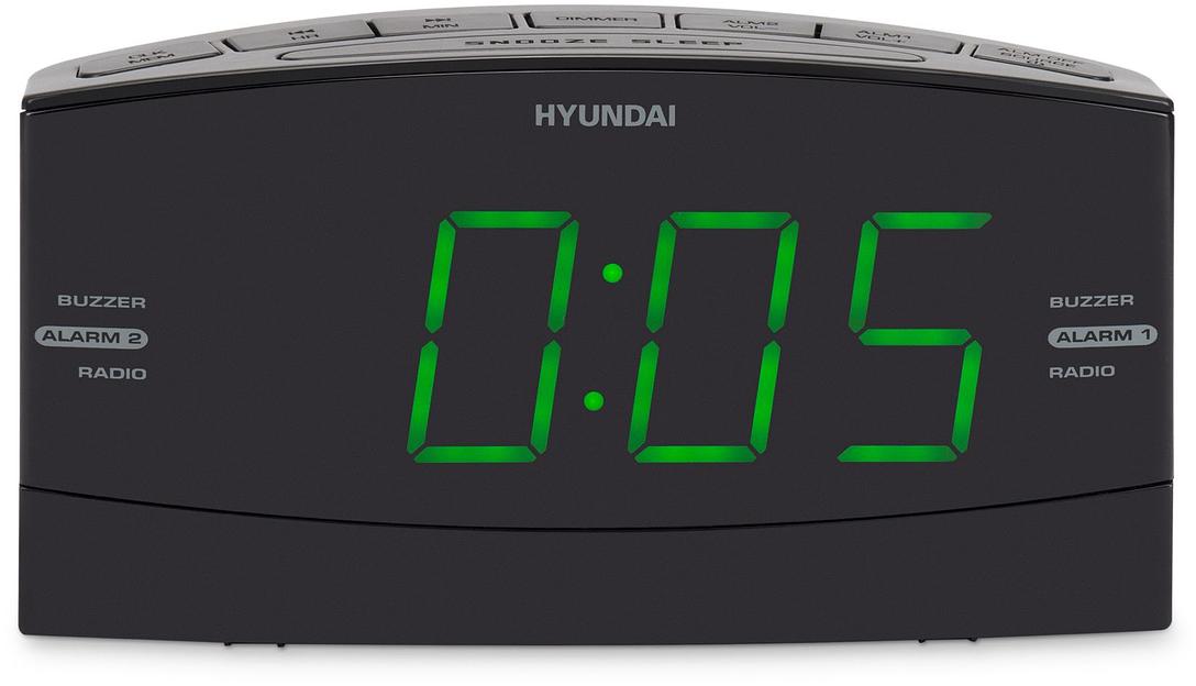 Радиобудильник Hyundai H-RCL238 черный LCD подсв:зеленая часы:цифровые FM фото 7