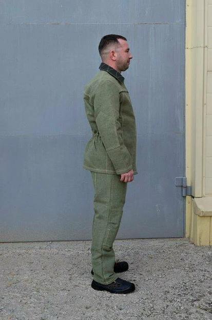 Арамидный костюм сварщика «Тогилен-2» (куртка/брюки) для защиты от искр и брызг расплавленного металла, зелёный, 52-54/182 ОПТ фото 1