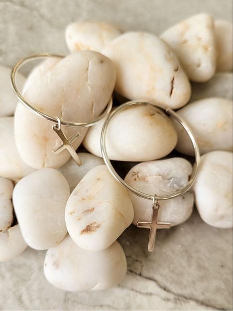 Серьги конго с подвеской из серебра 925 фото 3