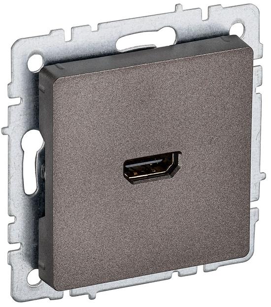 BRITE Розетка HDMI РHDMI-0-БрТБ темная бронза фото 1