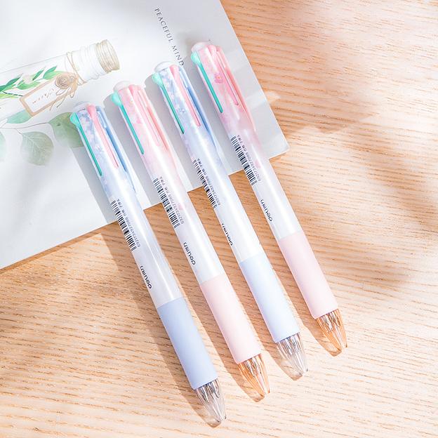 Ручка шариков. автоматическая Deli S311 ассорти ассор. черн. линия 0.7мм резин. манжета фото 3