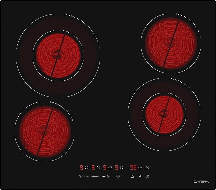 Варочная поверхность Darina 6Р Е 327 B черный фото 5