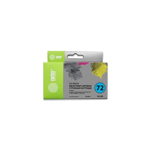 Картридж Cactus CS-C9373, №72, фото желтый / CS-C9373 фото 1