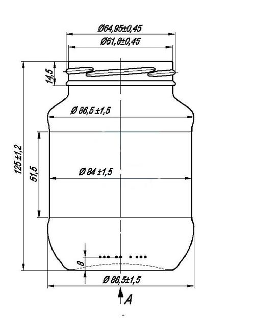 Банка стеклянная твист-офф 66 0.480 л фото 2