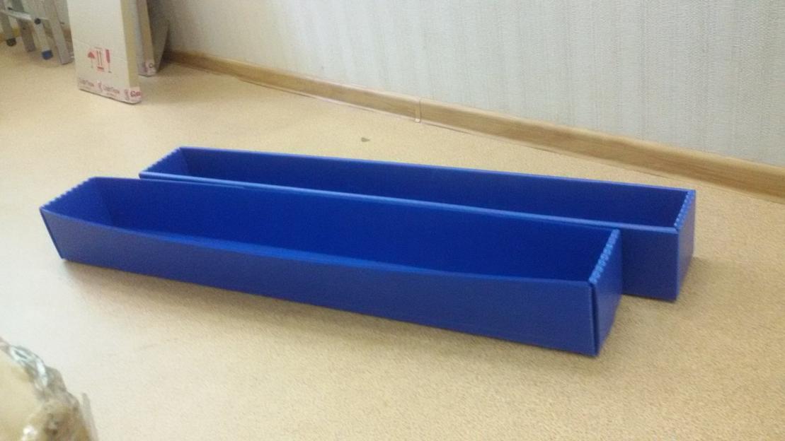 Дно и крышка самосборной упаковки из гофропластика сотового полипропилена фото 1