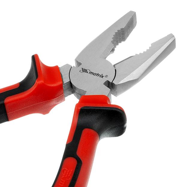 Плоскогубцы NICKEL, 160 мм, никелированные, двухкомпонентные рукоятки фото 3