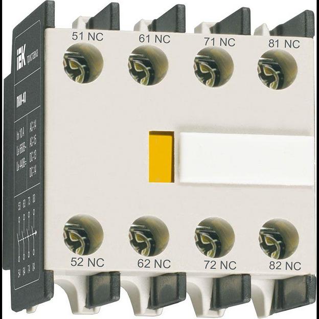 Приставка контактная ПКИ-04 доп. контакты 4р IEK KPK10-04 фото 1