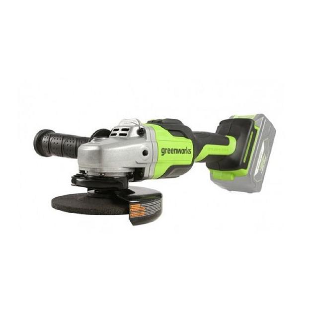 Greenworks GD24AGK4 Угловая шлифовальная машина, аккумуляторная, 24V, бесщеточная, c 1хАКБ 4 Ач и ЗУ в сумке [3200207UB] фото 1