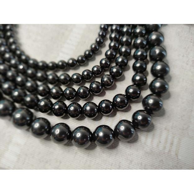 Набор шунгитовых бусин 12 мм ОПТ фото 2