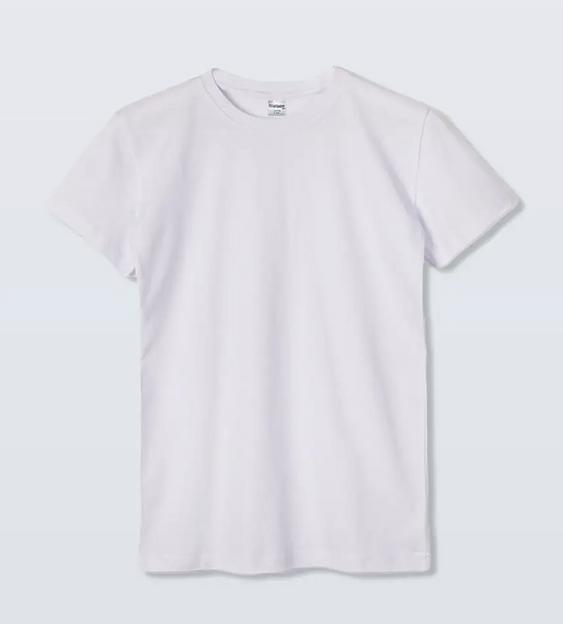 Детская однотонная футболка Shishco цвет белый 63031741 ОПТ фото 1