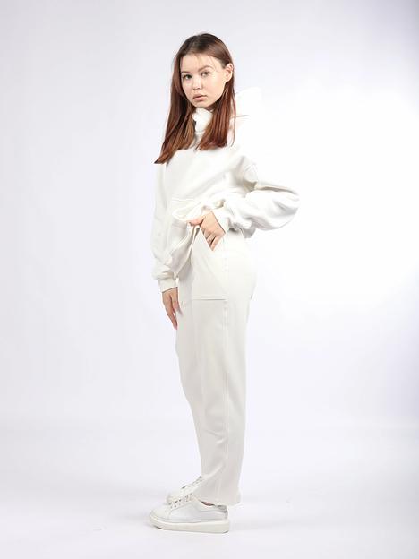 Брюки женские OKSMILE «Джерси» белые фото 6