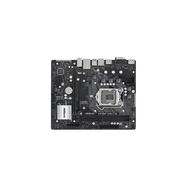 Материнская плата ASRock H410M-H/M.2 SE, LGA 1200, Intel H370, mATX, Ret фото 1
