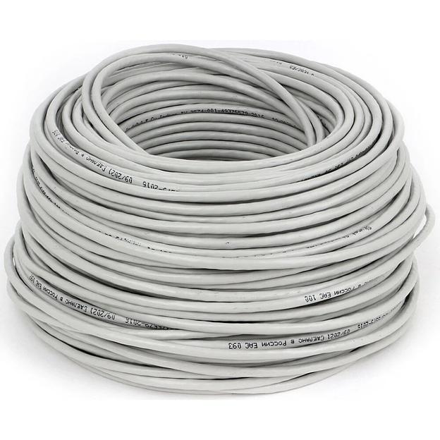 SkyNet Кабель Standart UTP indoor 4x2x0,48, медный, FLUKE TEST, кат.5e, однож., 100 м, box, серый [CSS-UTP-4-CU/100] фото 1