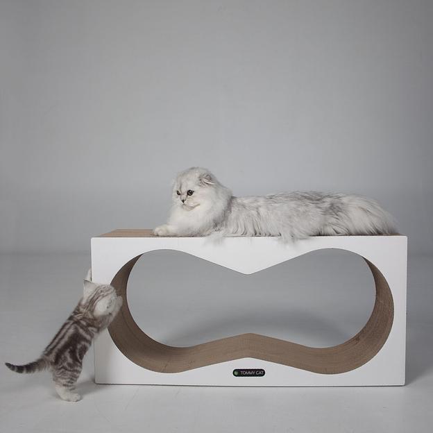 Когтеточка из картона Конвекс, Белый, опт фото 1