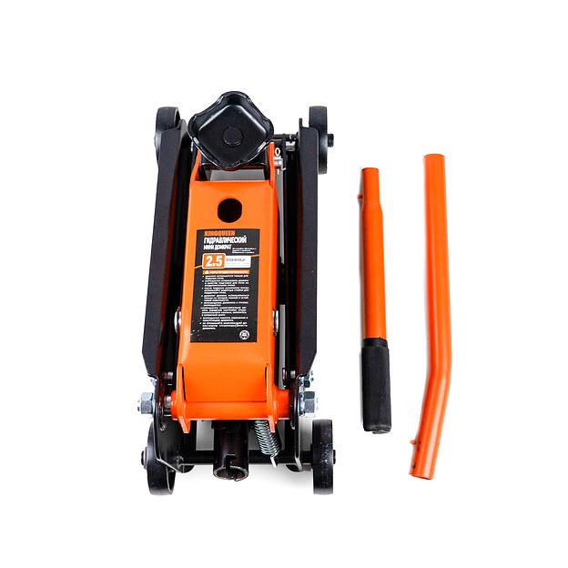 Гидравлический компактный подкатной домкрат 2.5т 135-395мм Kingqueen QJD61-3A-1 фото 3