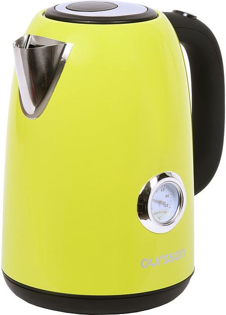 Чайник электрический Oursson KE1752M 1.7л. 2200Вт зеленый корпус: металл/пластик (KE1752M/GA) фото 1