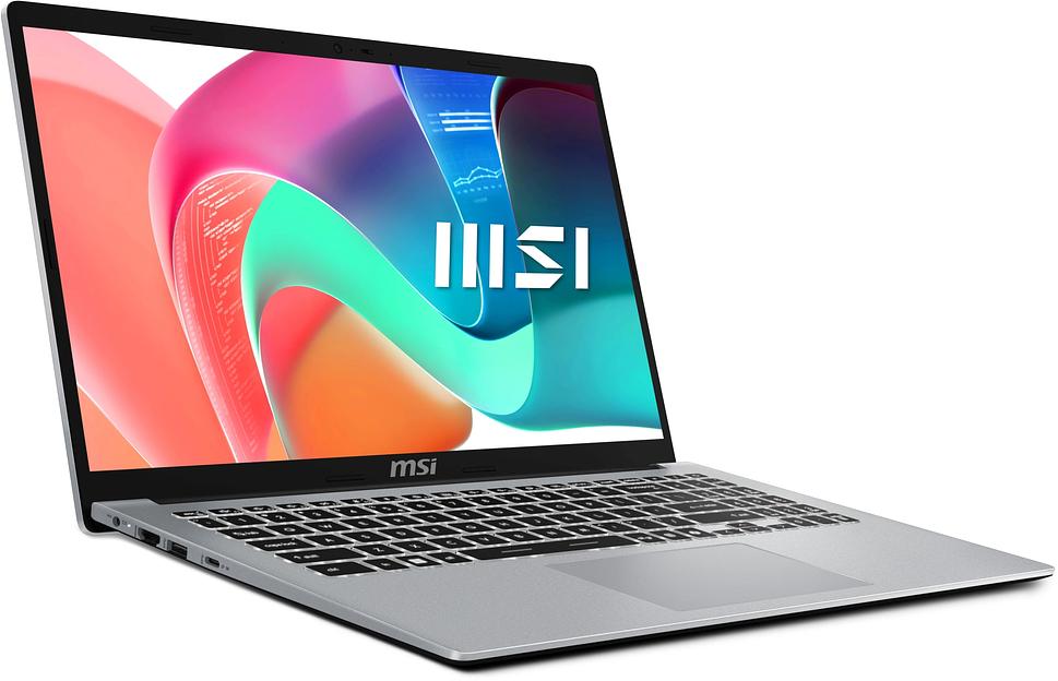 Ноутбук MSI Modern 15 F1MG-815RU Core 5 120U 16Gb SSD512Gb Intel Graphics 15.6" IPS FHD (1920x1080) Windows 11 Pro silver WiFi BT Cam (9S7-15S112-815) фото 3