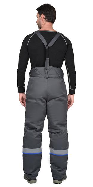 Костюм «Сириус-Рост-Арктика» зимний куртка и брюки, серый с васильковым ОПТ фото 5