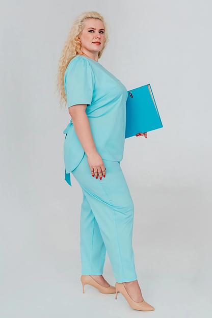 Блуза медицинская женская VF3-80-04-1, 16F+0F, опт фото 9