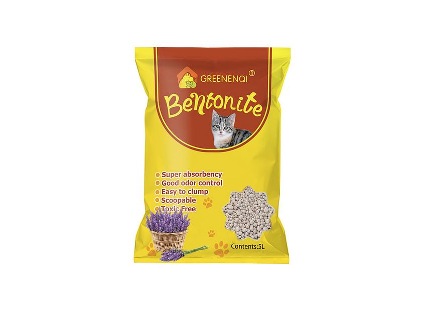 Наполнитель комкующийся для кошачьего туалета с ароматом лаванды ENQI 5 л фото 1