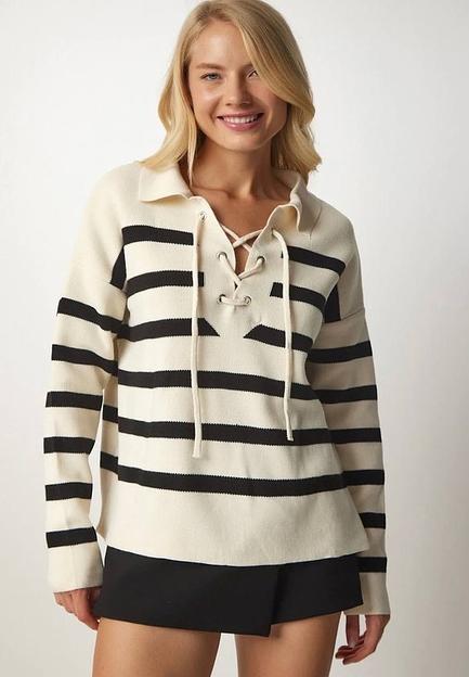 Пуловер женский со шнурком опт фото 1