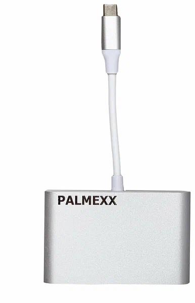Разветвитель USB-C Palmexx 1порт. серебристый (PX/HUB-057) фото 3